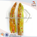 Spring Soft Chiffon Silk Digital Print Long Silk Scarf